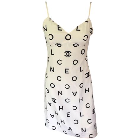 chanel logo dress white|designer dresses for less chanel.